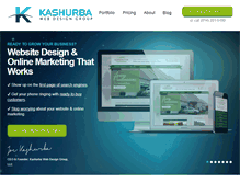 Tablet Screenshot of kashurbawebdesign.com